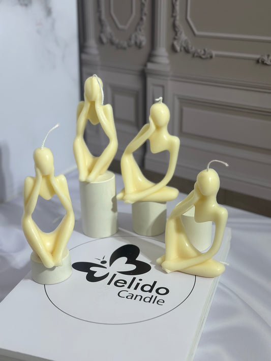 Full set of 4 figures candle